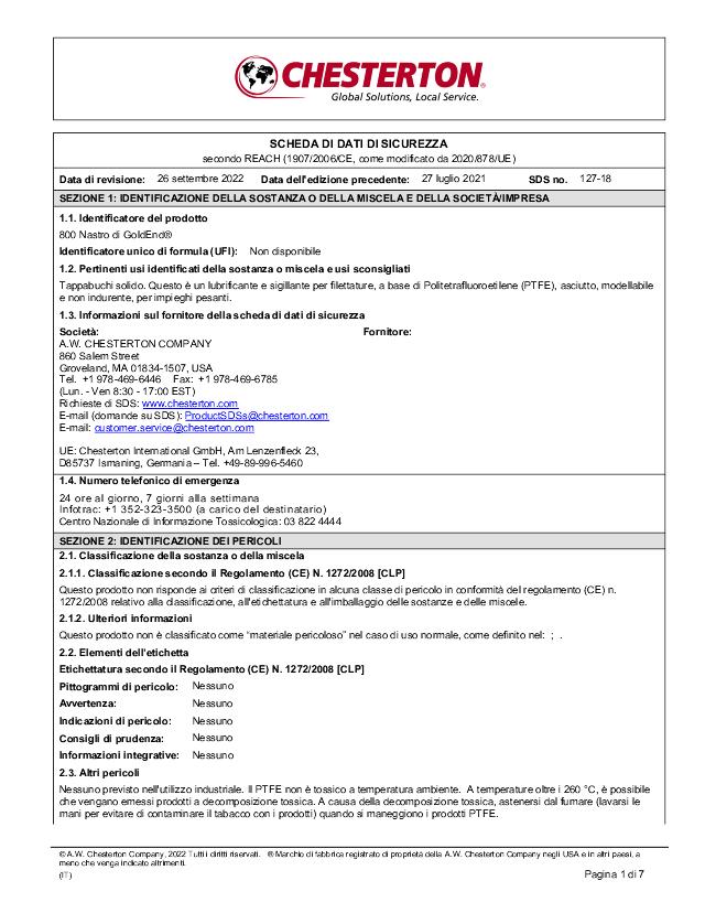 Product Literature Search | Chesterton